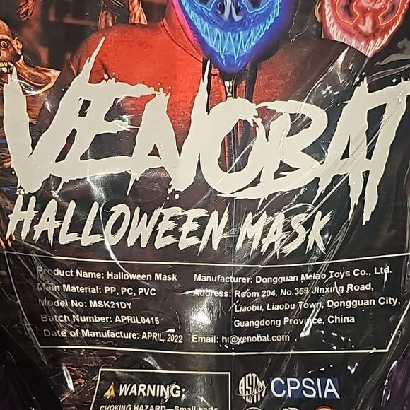 Halloween LED Light up mask - Picture 5 of 5